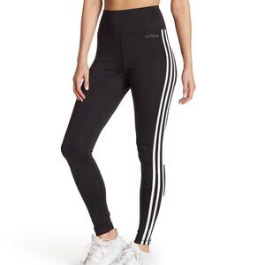 Adidas Three Stripes Full Length Black Leggings